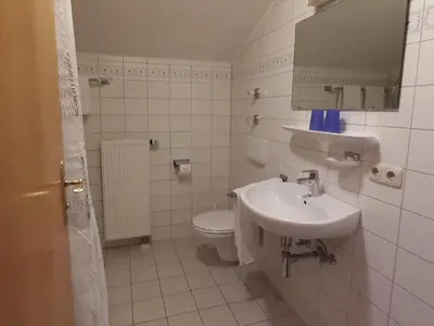 Ein Badezimmer in der Unterkunft Alpenparadies am Wendelstein