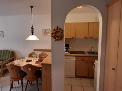 Küche/Küchenzeile in der Unterkunft Ferienwohnung in Bayrischzell