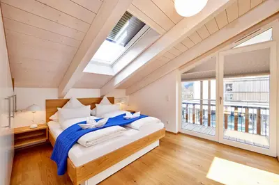 Ein Bett oder Betten in einem Zimmer der Unterkunft Lichtblick