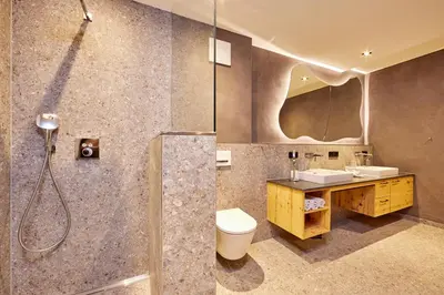 Ein Badezimmer in der Unterkunft Bichl Ferienwohnungen