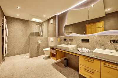 Ein Badezimmer in der Unterkunft Bichl Ferienwohnungen