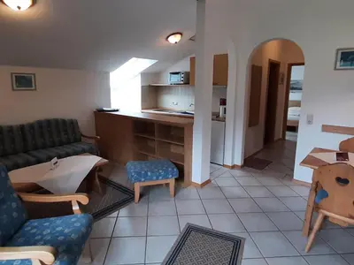 Küche/Küchenzeile in der Unterkunft Ferienwohnung in den Bayerischen Alpen