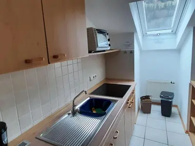 Küche/Küchenzeile in der Unterkunft Ferienwohnung in den Bayerischen Alpen