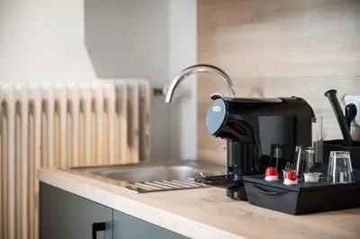Kaffee-/Teezubehör in der Unterkunft Servus Apartments by Homaris