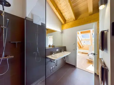 Küche/Küchenzeile in der Unterkunft Gipfelkreuz mit Sauna