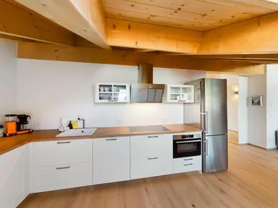 Küche/Küchenzeile in der Unterkunft Gipfelkreuz mit Sauna