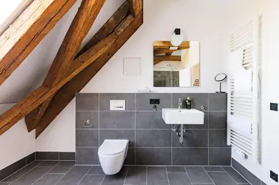 Ein Badezimmer in der Unterkunft Limehome Dachau Konrad-Adenauer-Str