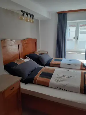 Ein Bett oder Betten in einem Zimmer der Unterkunft Ferienwohnung Melanie