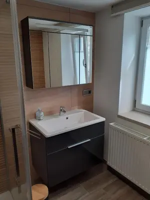Ein Badezimmer in der Unterkunft Ferienwohnung Melanie