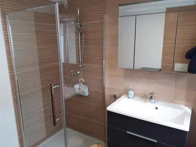 Ein Badezimmer in der Unterkunft Ferienwohnung Melanie