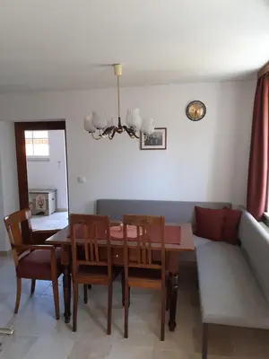 Ein Sitzbereich in der Unterkunft Ferienwohnung Melanie