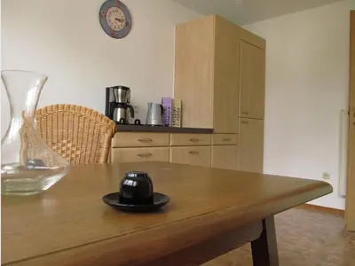 Küche/Küchenzeile in der Unterkunft Ferienwohnung Bluhm