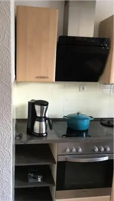 Küche/Küchenzeile in der Unterkunft Ferienwohnung Bluhm
