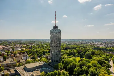 Ein allgemeiner Blick auf Augsburg oder ein Stadtblick von der Ferienwohnung aus