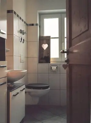 Ein Badezimmer in der Unterkunft Apartment im Obstgarten