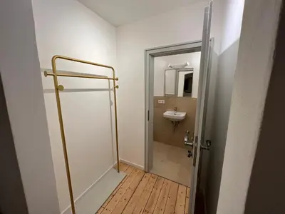 Ein Badezimmer in der Unterkunft LIBORIA I Wohnen im Denkmal Augsburgs