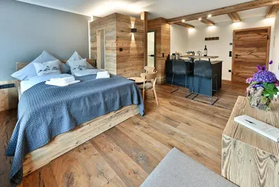 Ein Bett oder Betten in einem Zimmer der Unterkunft Fauken-Kammerl