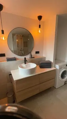Ein Sitzbereich in der Unterkunft Römer Apartment und Zimmer