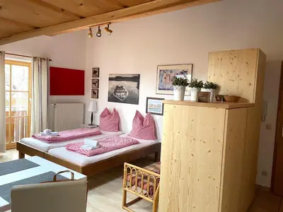 Ein Sitzbereich in der Unterkunft Appartement Aldea