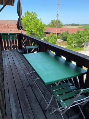Ein Balkon oder eine Terrasse in der Unterkunft Ferienwohnung Meridiana