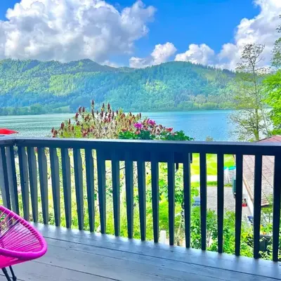 Ferienwohnung Strandbad - Alpen PopArt am See