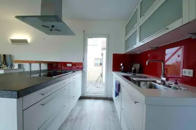 Küche/Küchenzeile in der Unterkunft Wohnen im mobilen Haus