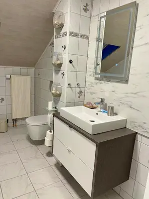 Ein Badezimmer in der Unterkunft Gennachblick