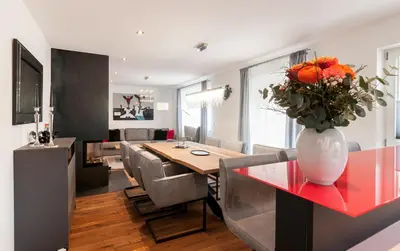 TV/Unterhaltungsangebot in der Unterkunft Ferienwohnung RottachSuite