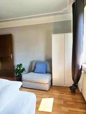 Ein Bett oder Betten in einem Zimmer der Unterkunft Bavaria Home - Parken - Küche - Terrasse
