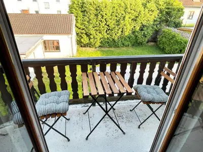 Ein Balkon oder eine Terrasse in der Unterkunft Bavaria Home - Parken - Küche - Terrasse