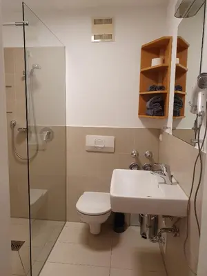 Ein Badezimmer in der Unterkunft Ferienwohnung BaMBi