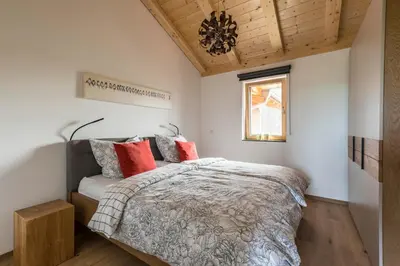 Ein Bett oder Betten in einem Zimmer der Unterkunft samerbergzeit