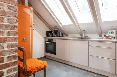 Küche/Küchenzeile in der Unterkunft Ferienwohnung DAS SCHELLENWIES in Murnau