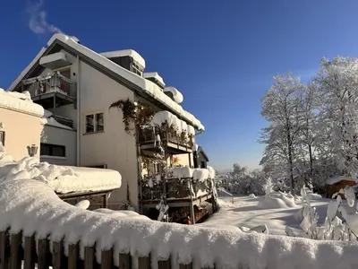 Ferienwohnung DAS SCHELLENWIES in Murnau im Winter
