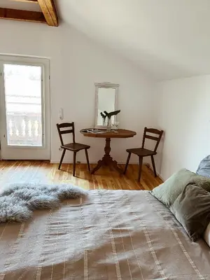 Ein Bett oder Betten in einem Zimmer der Unterkunft Abrahams Bayr Cottage
