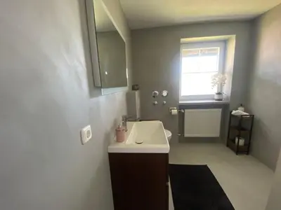 Ein Badezimmer in der Unterkunft Ferienwohnung Heimatglück 2-3 Personen 65qm WLAN