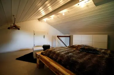 Ein Bett oder Betten in einem Zimmer der Unterkunft Ferienwohnung Heimatglück 2-3 Personen 65qm WLAN