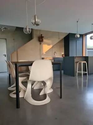 Küche/Küchenzeile in der Unterkunft Ferienhaus Bergblick 170qm nur 5 min zum Chiemsee