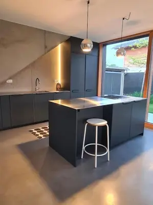 Küche/Küchenzeile in der Unterkunft Ferienhaus Bergblick 170qm nur 5 min zum Chiemsee
