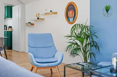 Ein Sitzbereich in der Unterkunft cruwzo I Maisonette - Netflix - Parking - near Audi