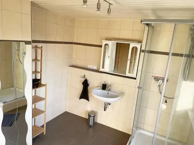 Ein Badezimmer in der Unterkunft Bavaria Home - Parken - Küche - Balkon