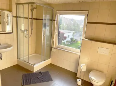 Ein Badezimmer in der Unterkunft Bavaria Home - Parken - Küche - Balkon