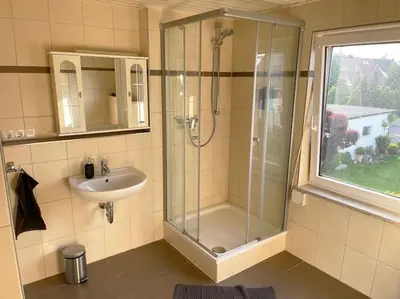 Ein Badezimmer in der Unterkunft Bavaria Home - Parken - Küche - Balkon