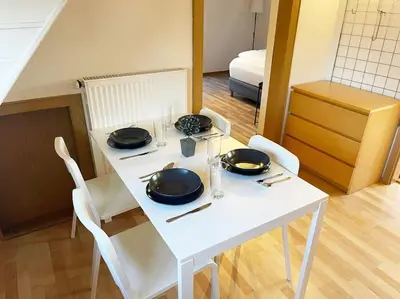 Ein Bett oder Betten in einem Zimmer der Unterkunft Bavaria Home - Parken - Küche - Balkon