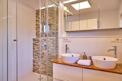 Ein Badezimmer in der Unterkunft AlpenZauber
