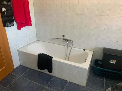 Ein Badezimmer in der Unterkunft Ferienwohnung am Ponyhof