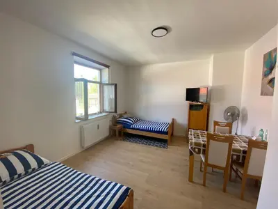 Ein Bett oder Betten in einem Zimmer der Unterkunft Appartment im Herzen Bayerns