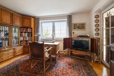 Ein Sitzbereich in der Unterkunft Schönes Ferienhaus in Allgäuer Top-Lage