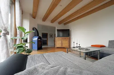 Ein Sitzbereich in der Unterkunft Habos Corner