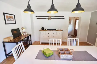 Küche/Küchenzeile in der Unterkunft Ferienwohnung Hubert